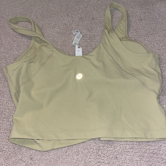 Lululemon align tank top size 10 yellow/green - Picture 3 of 4